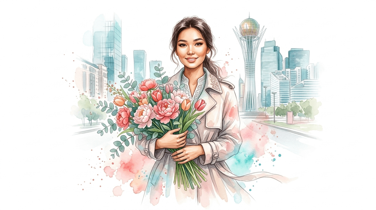 Цветы по подписке в Астане — свежие сезонные букеты каждую неделю